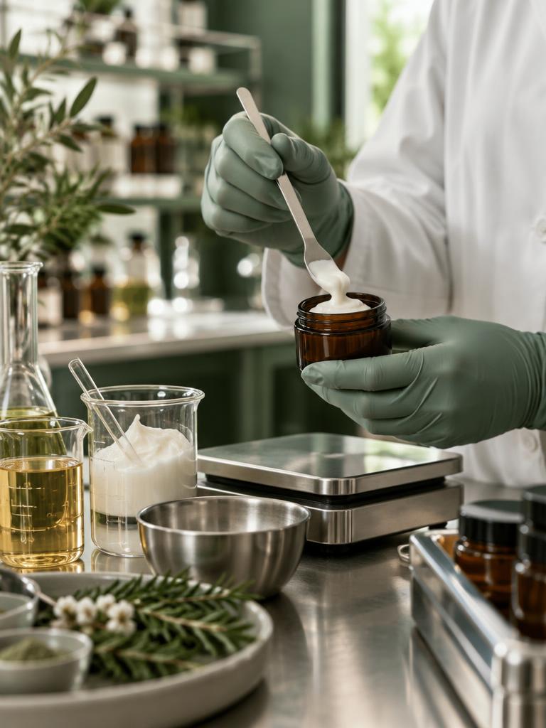Preparación de una crema en el laboratorio