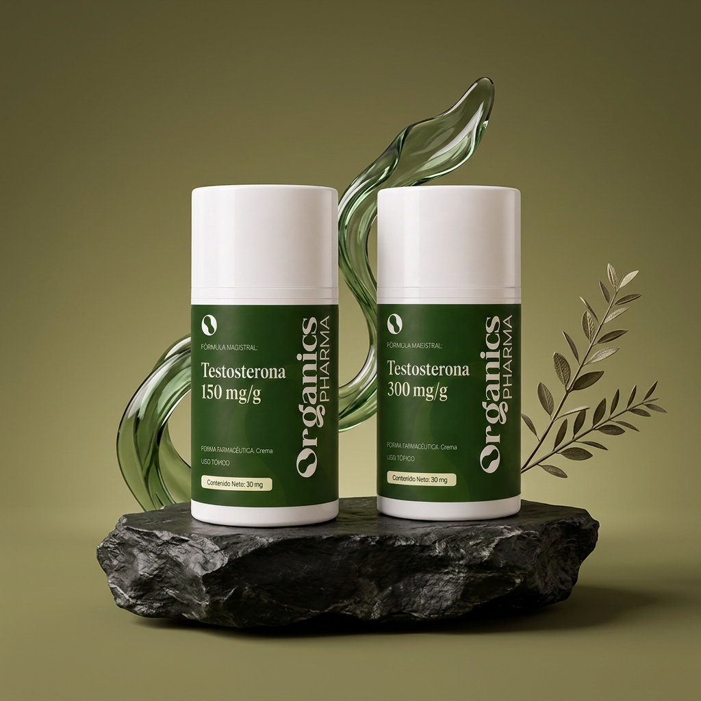 Testosterona — composición editorial de Testosterona 150 mg por gramo - Crema Tópica y Testosterona 300 mg por gramo - Crema Tópica