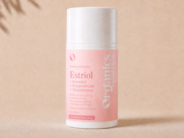Estriol 2.5 mg + Estradiol 2.5 mg + Progesterona 100 mg + Testosterona 10 mg por gramo — EQUILIBRA WOMEN · Reemplazo hormonal combinado